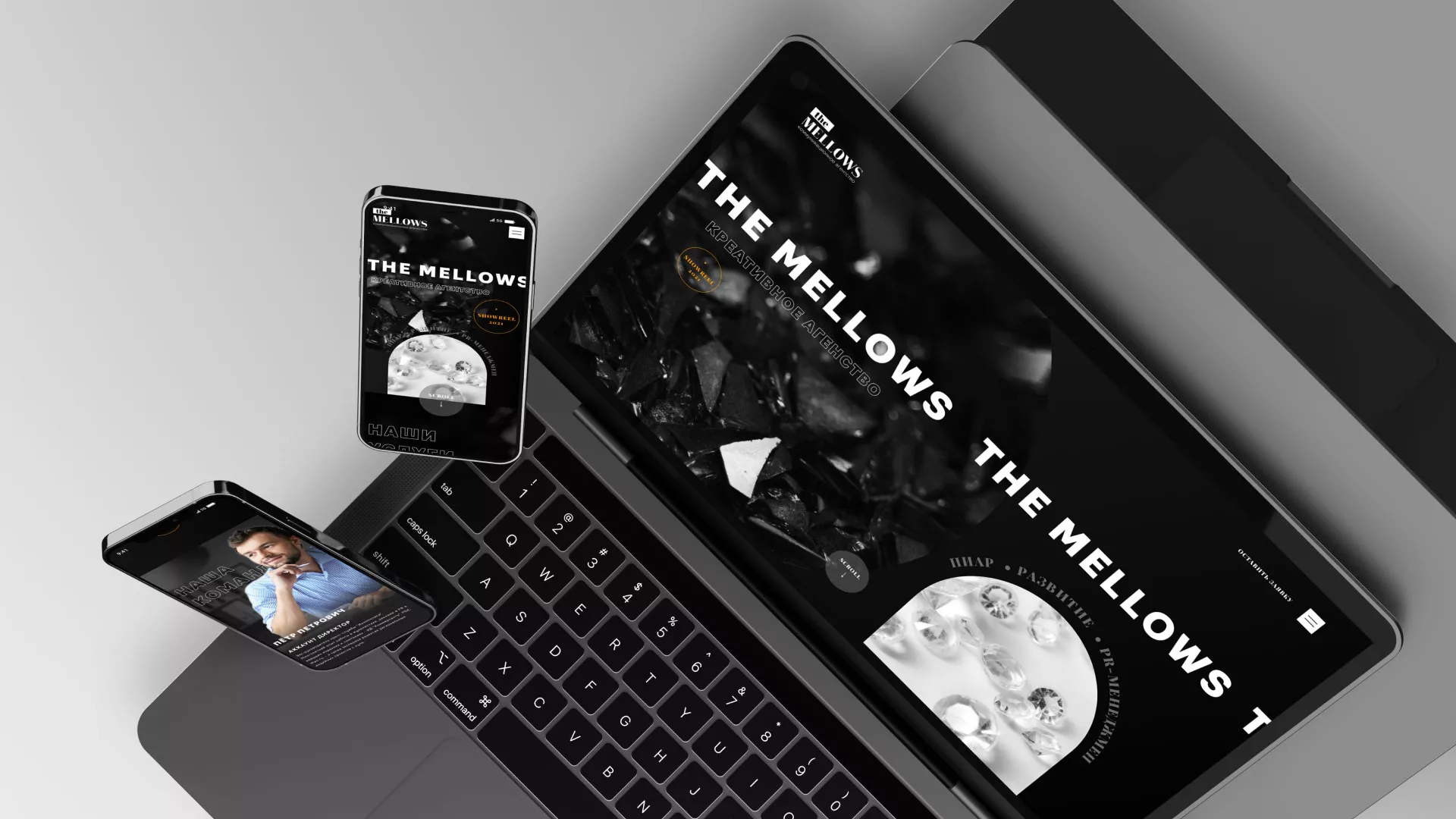 Разработка сайта креативного агентства «The Mellows» в Дно